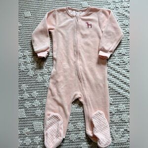 NWOT Petit Lem - velour sleeper. Size 18m